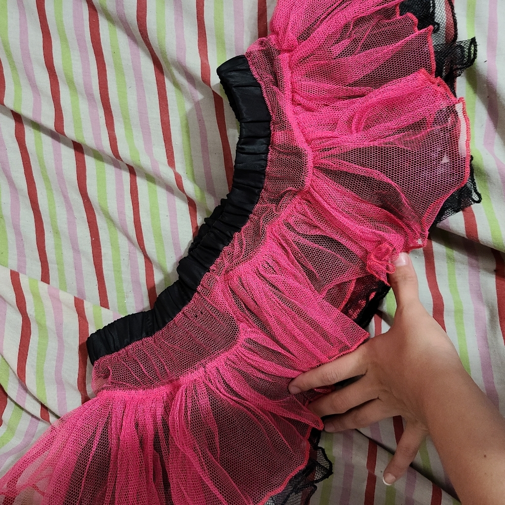 HOT pink and black tutu